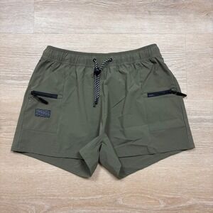 Bearded Goat Hiking Cargo Shorts‎ Women's L Color Olive Green
